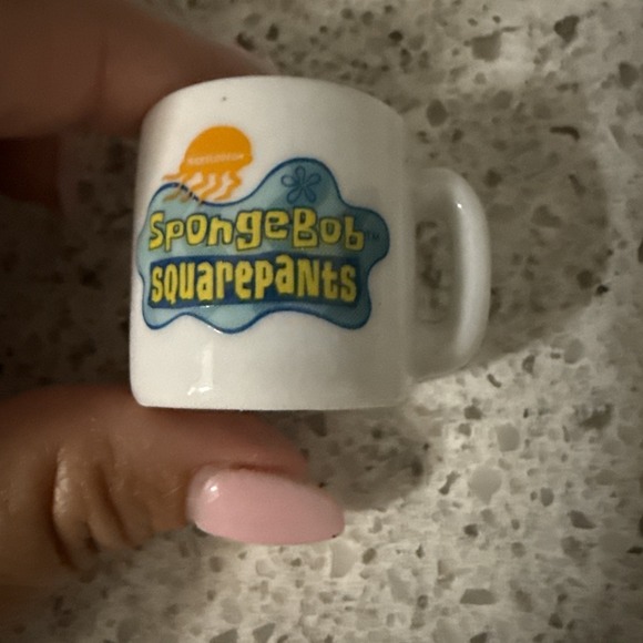Viacom Other - Sponge Bob  SquarePants Mini Mug 2002 Viacom Miniatures Ceramic Trinket